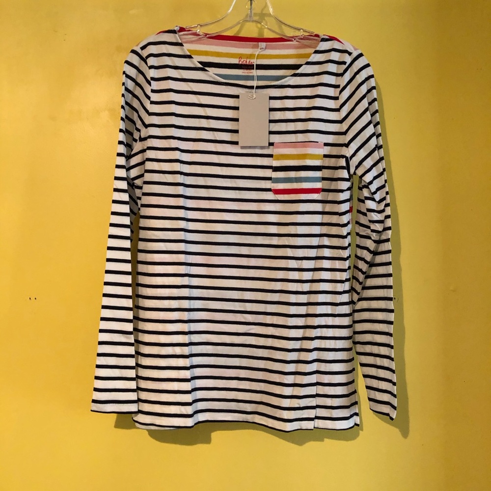 Boden NWT Navy & Rainbow Breton